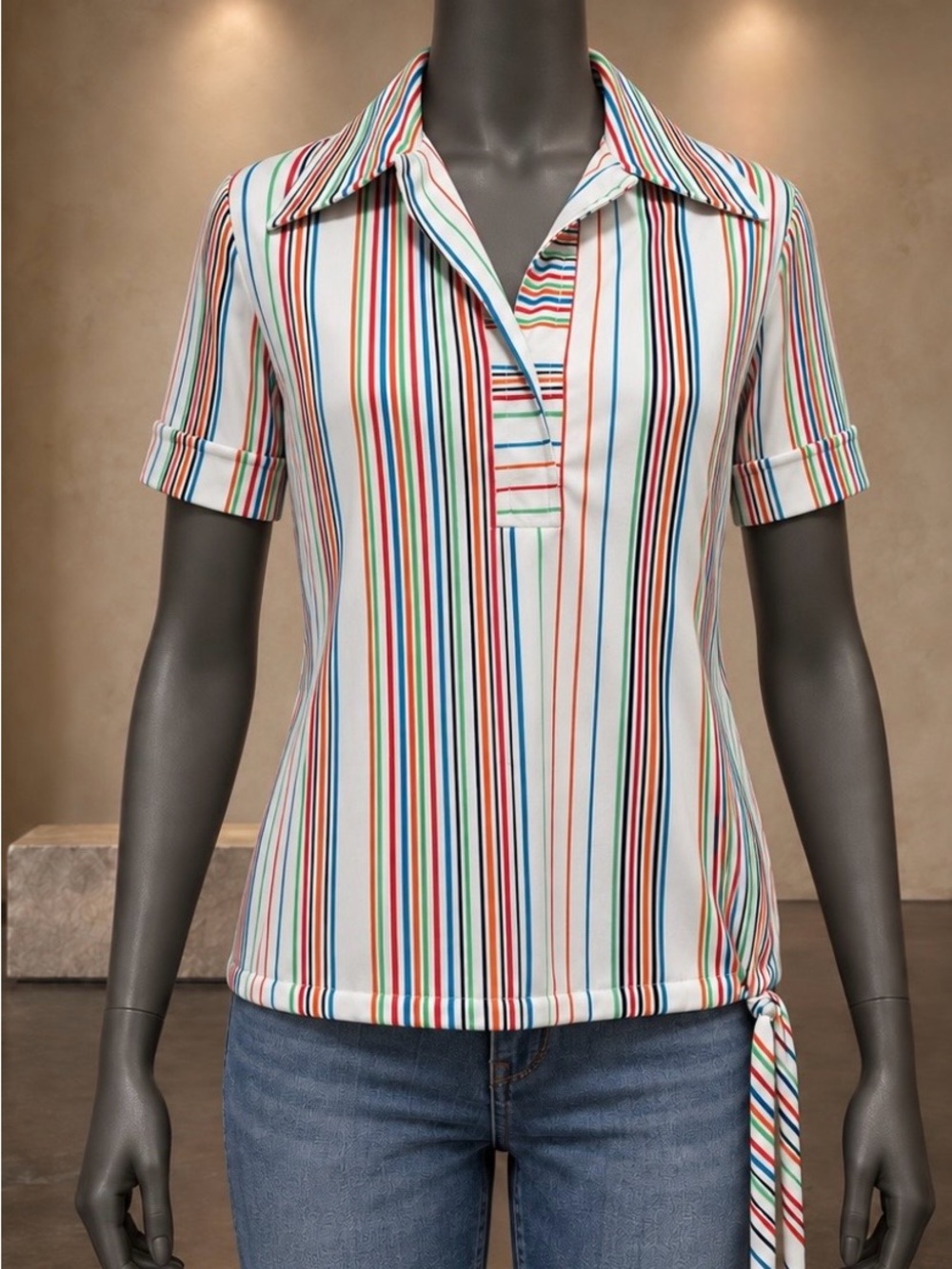 1970’s Vintage Rainbow Striped Shirt - Ralph’s Originals